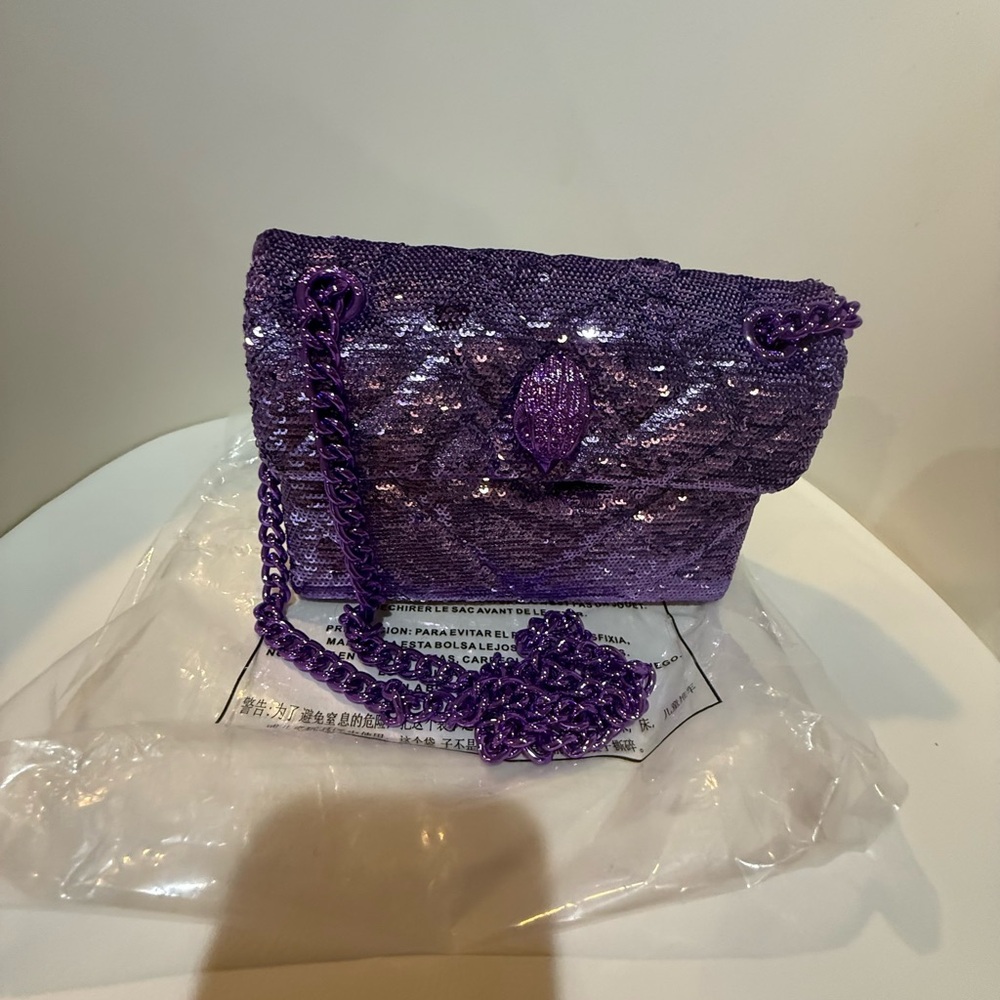 Kurt Geiger Elegant Purple Sequin Women's Bag